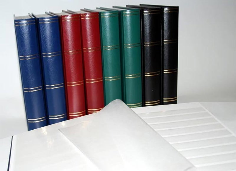 Prophila Collection Prophila stockbook Stamp Album (New) 60 White Sides, Black Cover - Image 2